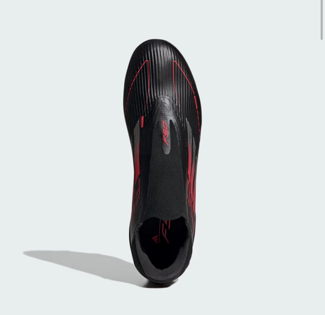 adidas F50 sans lacet Elite FG Noir Rouge