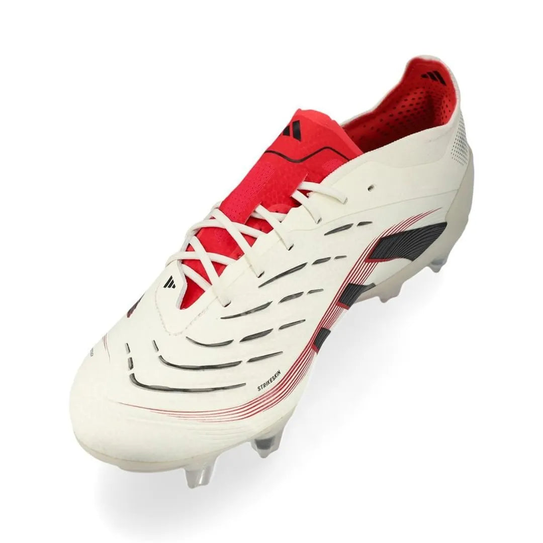 ADIDAS PREDATOR ELITE FG CHAMPAGNE - BLANC/NOIR