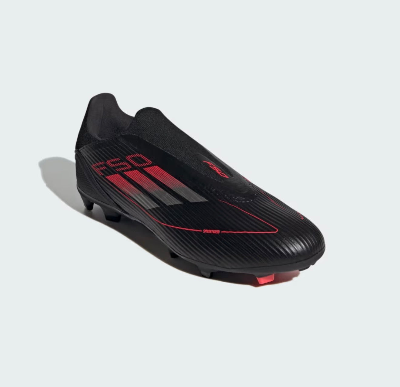 adidas F50 sans lacet Elite FG Noir Rouge
