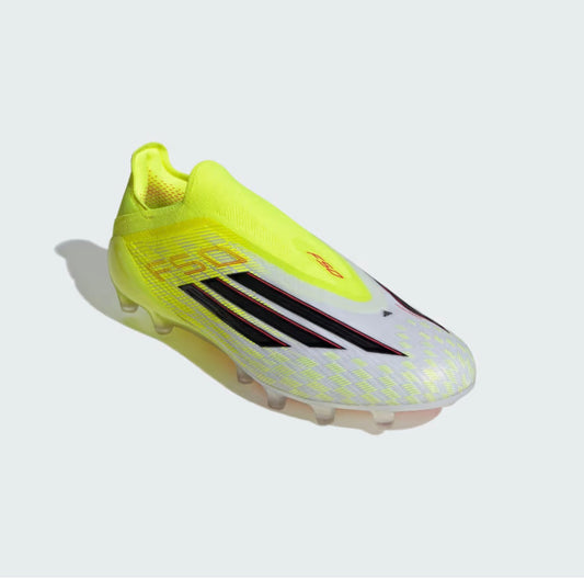 adidas F50 sans lacet Elite FG jaune blanc