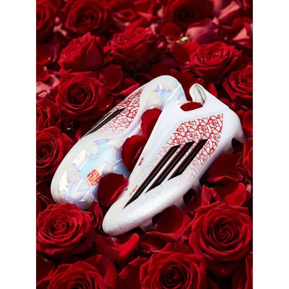 ADIDAS F50 ELITE LACELESS FG LAMINE YAMAL - BLANC/NOIR/LUCID RED