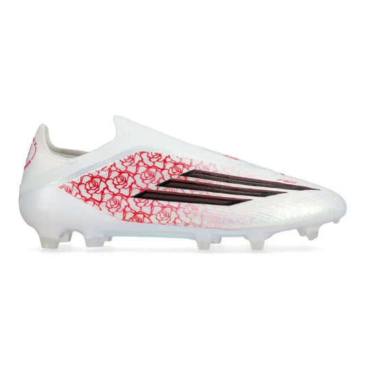 ADIDAS F50 ELITE LACELESS FG LAMINE YAMAL - BLANC/NOIR/LUCID RED