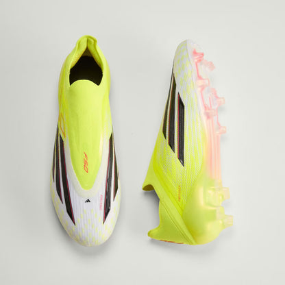 adidas F50 sans lacet Elite FG jaune blanc