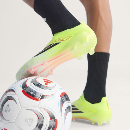 adidas F50 sans lacet Elite FG jaune blanc